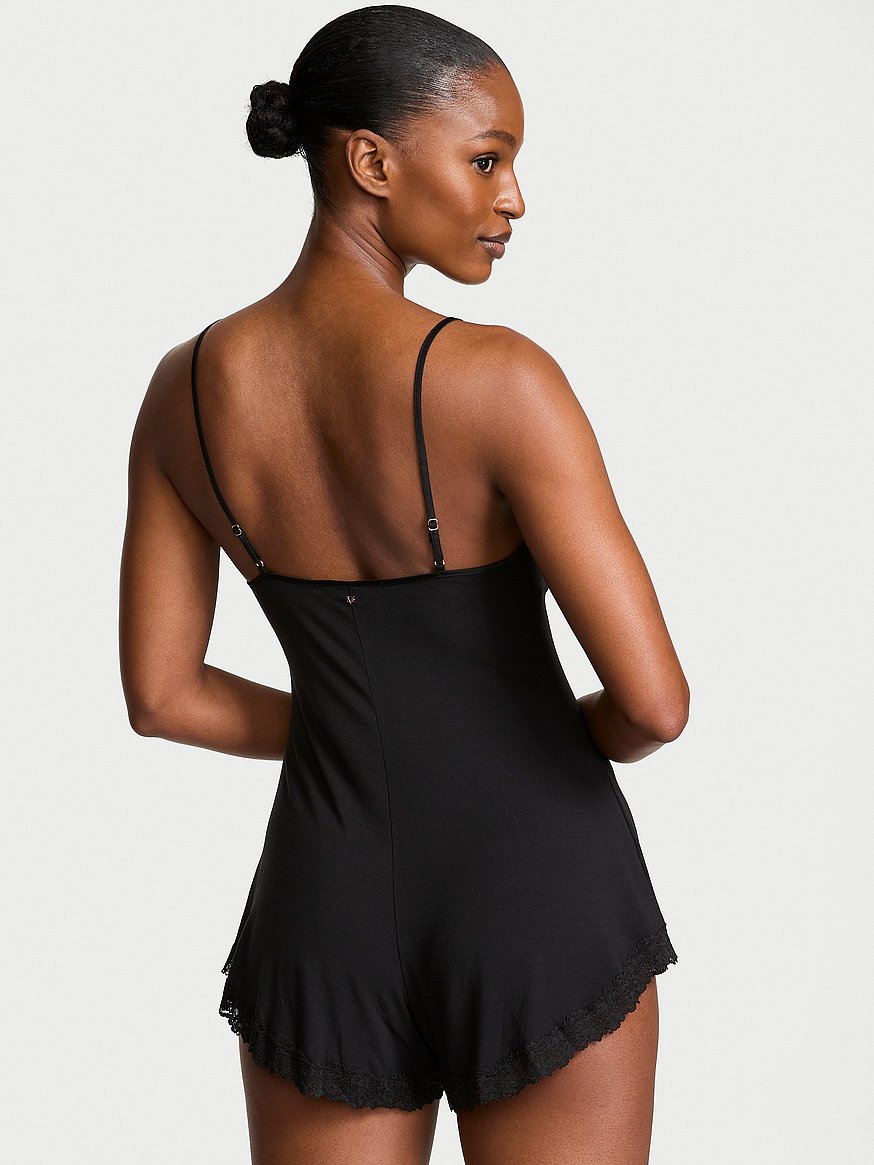 sosoft™ modal lace trim romper sosoft™ modal lace trim romper
