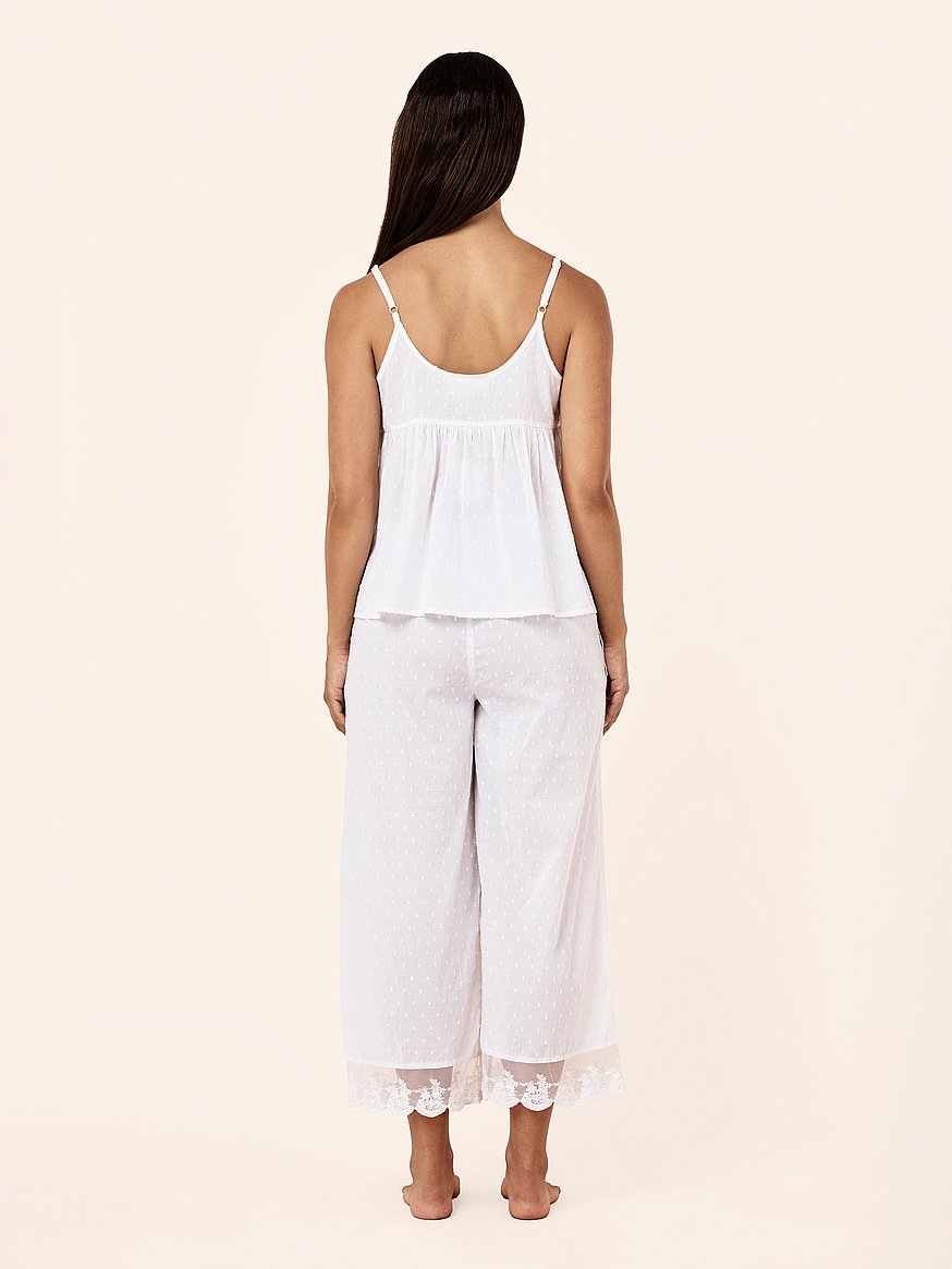 swiss dot cami crop pj swiss dot cami crop pj