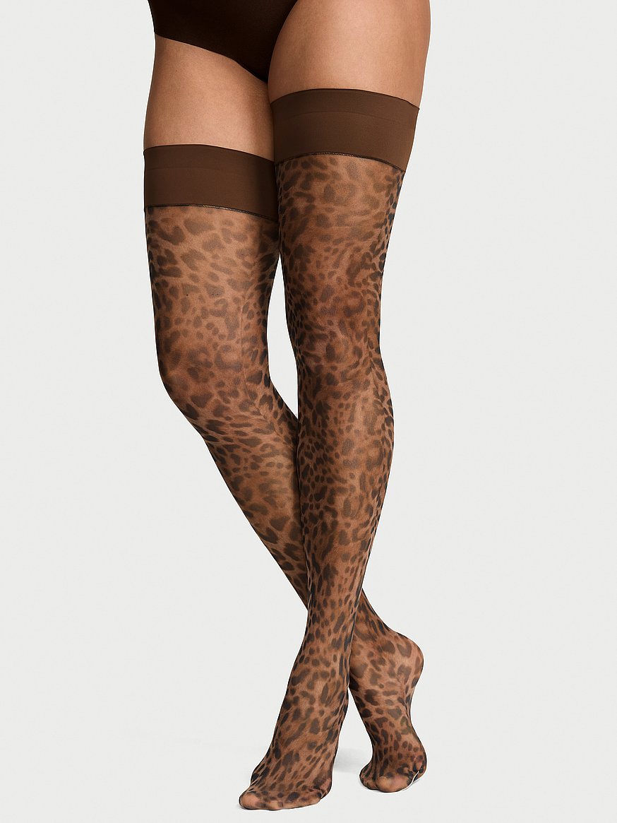 leopard thigh highs leopard thigh highs