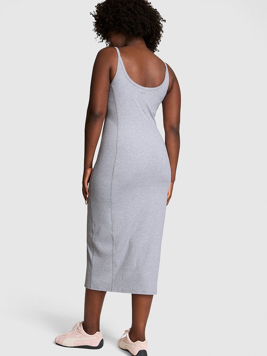 all day soft rib high neck midi dress all day soft rib high neck midi dress