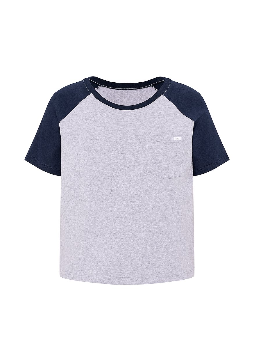 cotton raglan sleep tee cotton raglan sleep tee