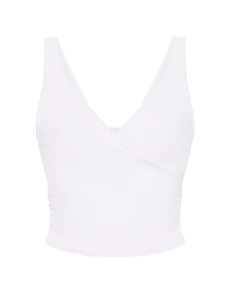 pink relay™ ruched wrap bra tank pink relay™ ruched wrap bra tank