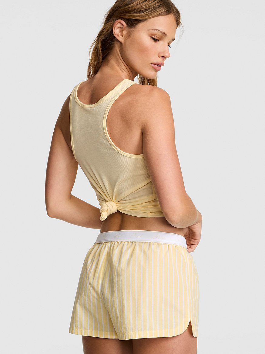 cotton boxy pajama shorts cotton boxy pajama shorts