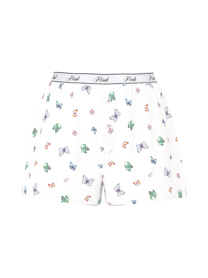 cotton boxy pajama shorts cotton boxy pajama shorts