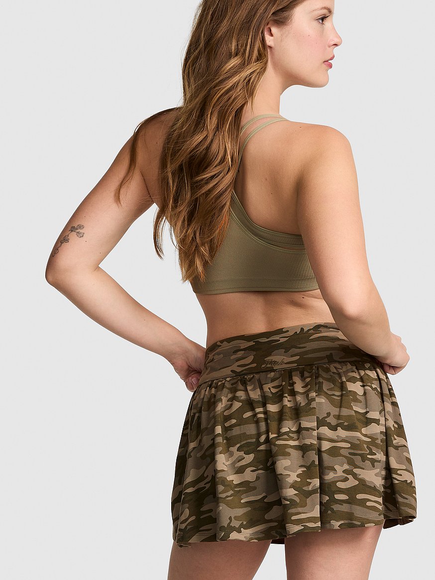 all day cotton™ foldover flirty mini skort all day cotton™ foldover flirty mini skort