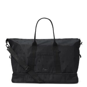 satin nylon travel duﬄe bag