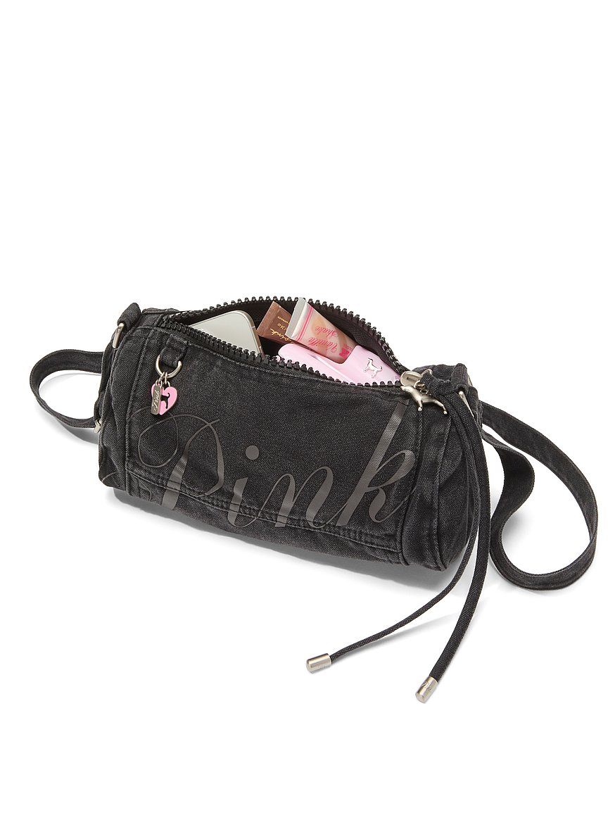 canvas rolled duffle shoulder bag canvas rolled duffle shoulder bag