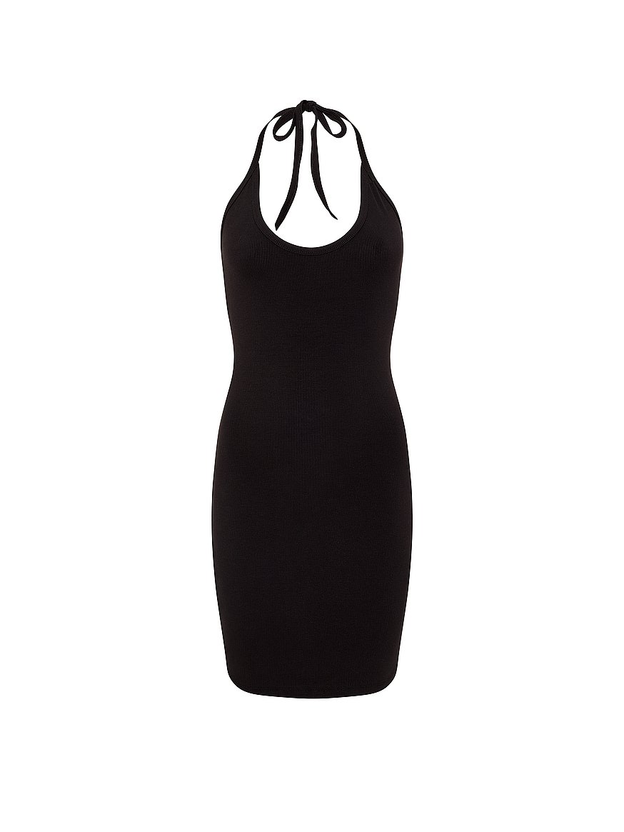 all day soft rib halter dress all day soft rib halter dress