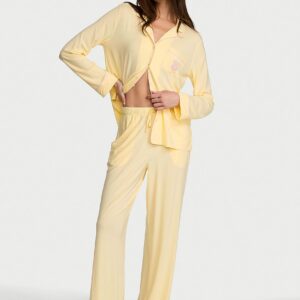 sosoft modal™ ribbed long pajama set