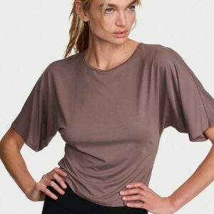 vsx drapey knit side ruched tee