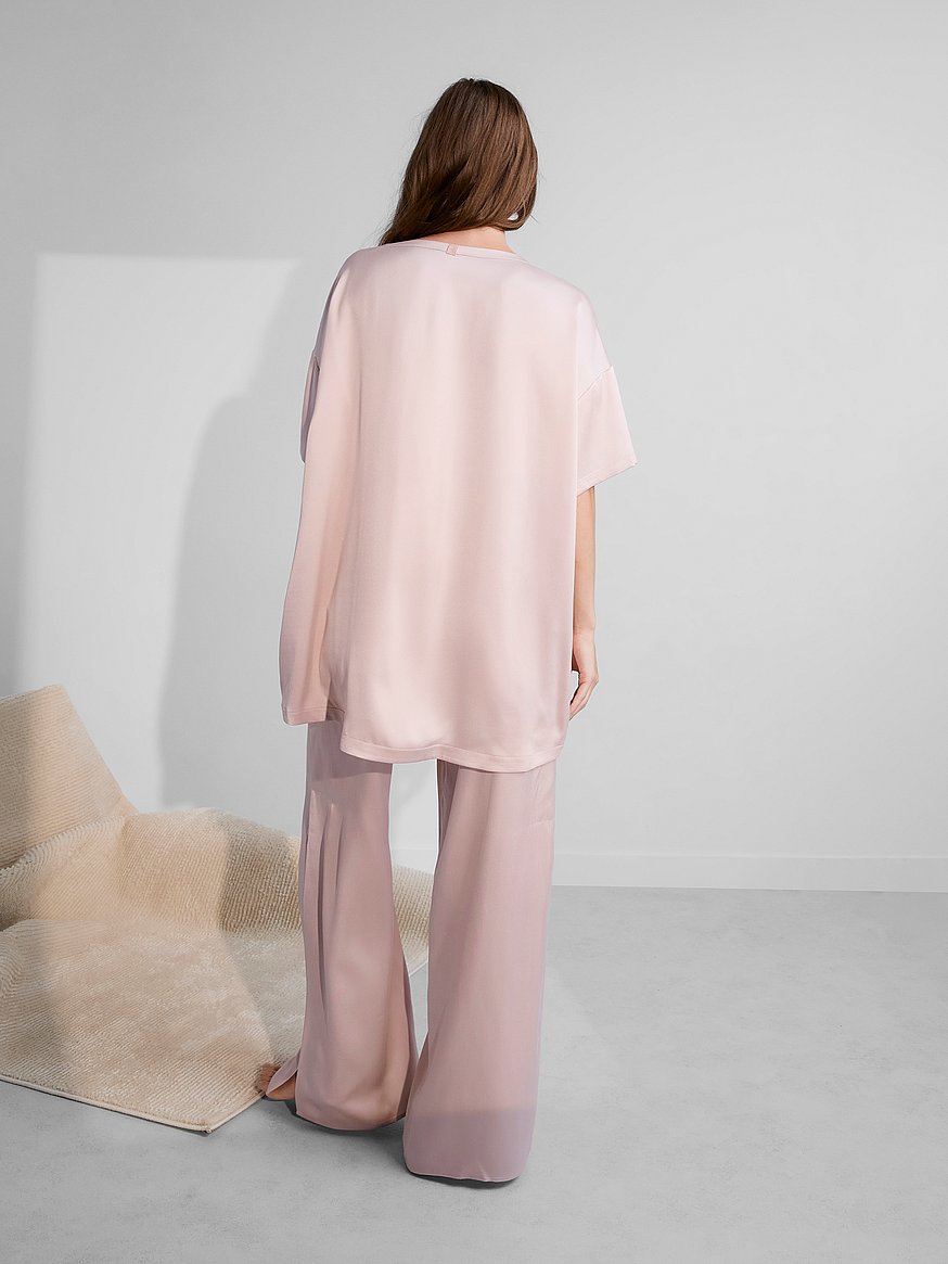 washable silk tee pant set washable silk tee pant set