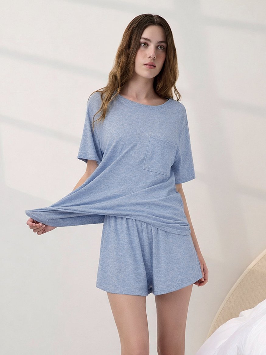 organic pima tee short set organic pima tee short set