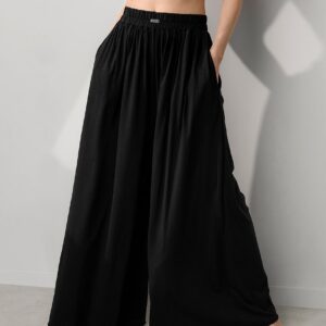organic pima wide leg pant