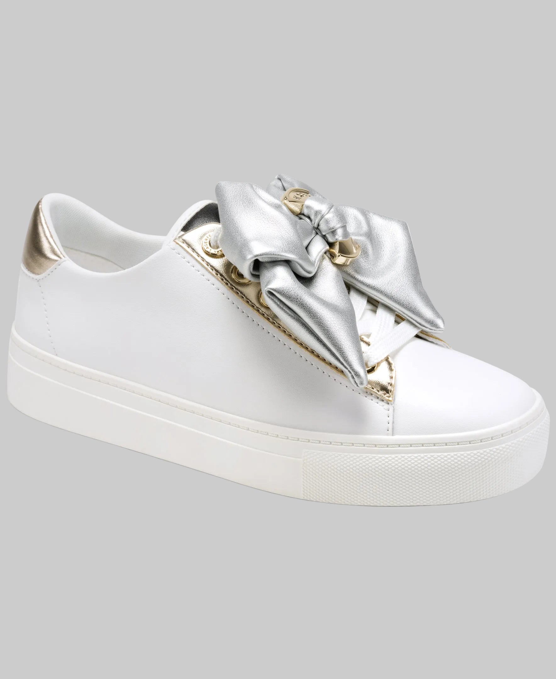 claudette laceup kl165423 brtwhitesilver 3 4profileview claudette laceup kl165423 brtwhitesilver 3 4profileview