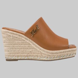 clove wedgemule kl263359 tan sideview