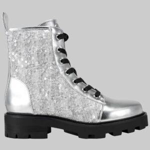 marlee combatboot kl454317 silver sideview