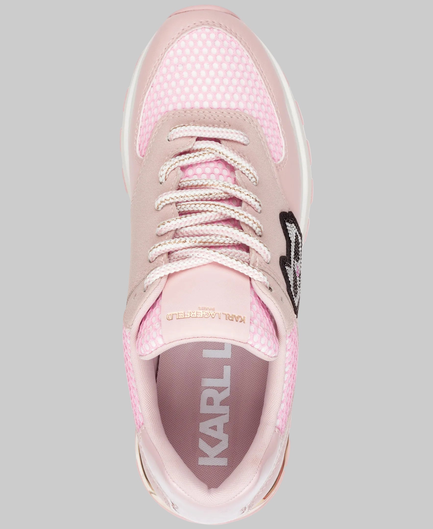 mayu laceupsneak kl164551 pink topdownview mayu laceupsneak kl164551 pink topdownview