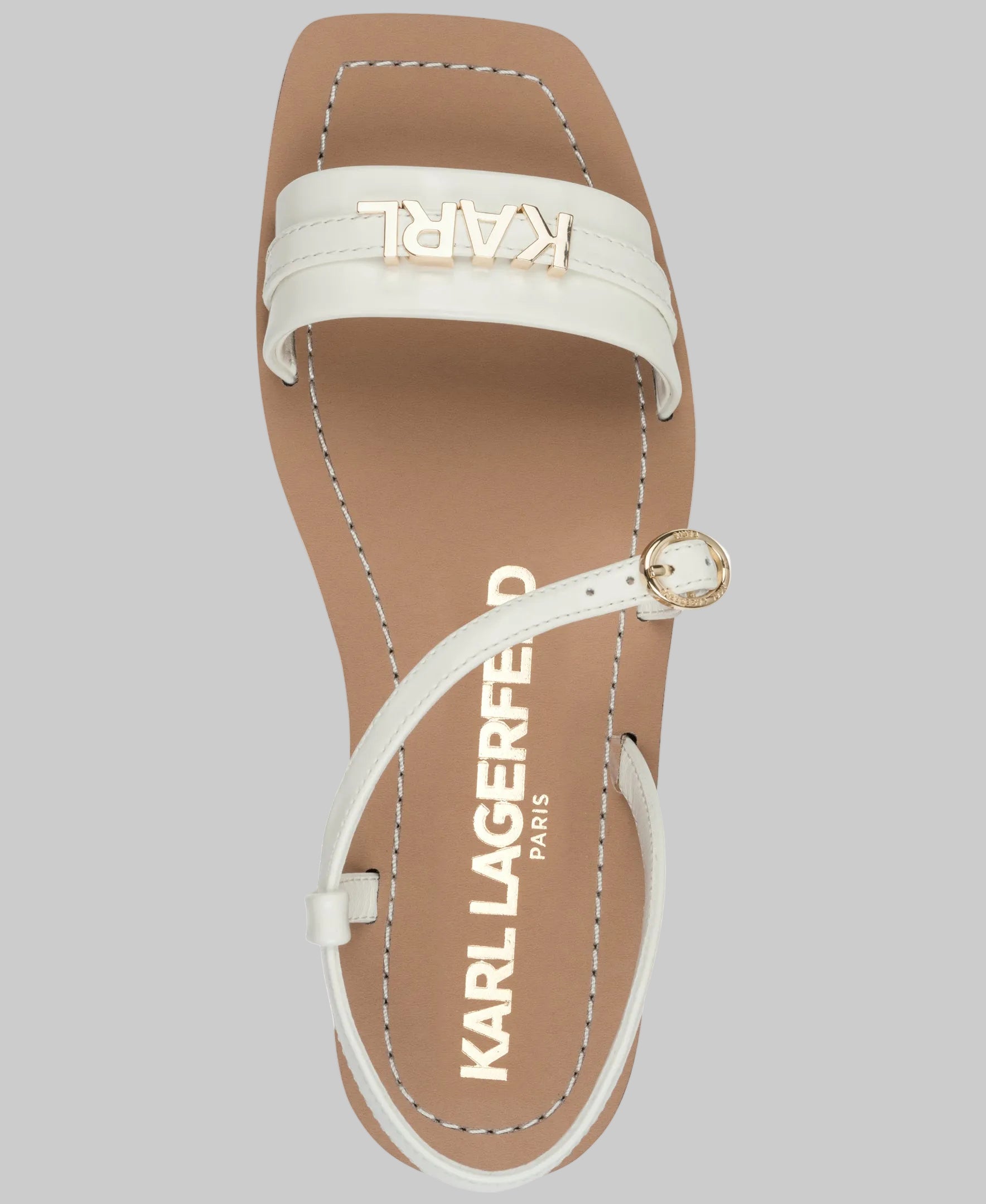 miram flatstrappy kl167746 cream topdownview miram flatstrappy kl167746 cream topdownview