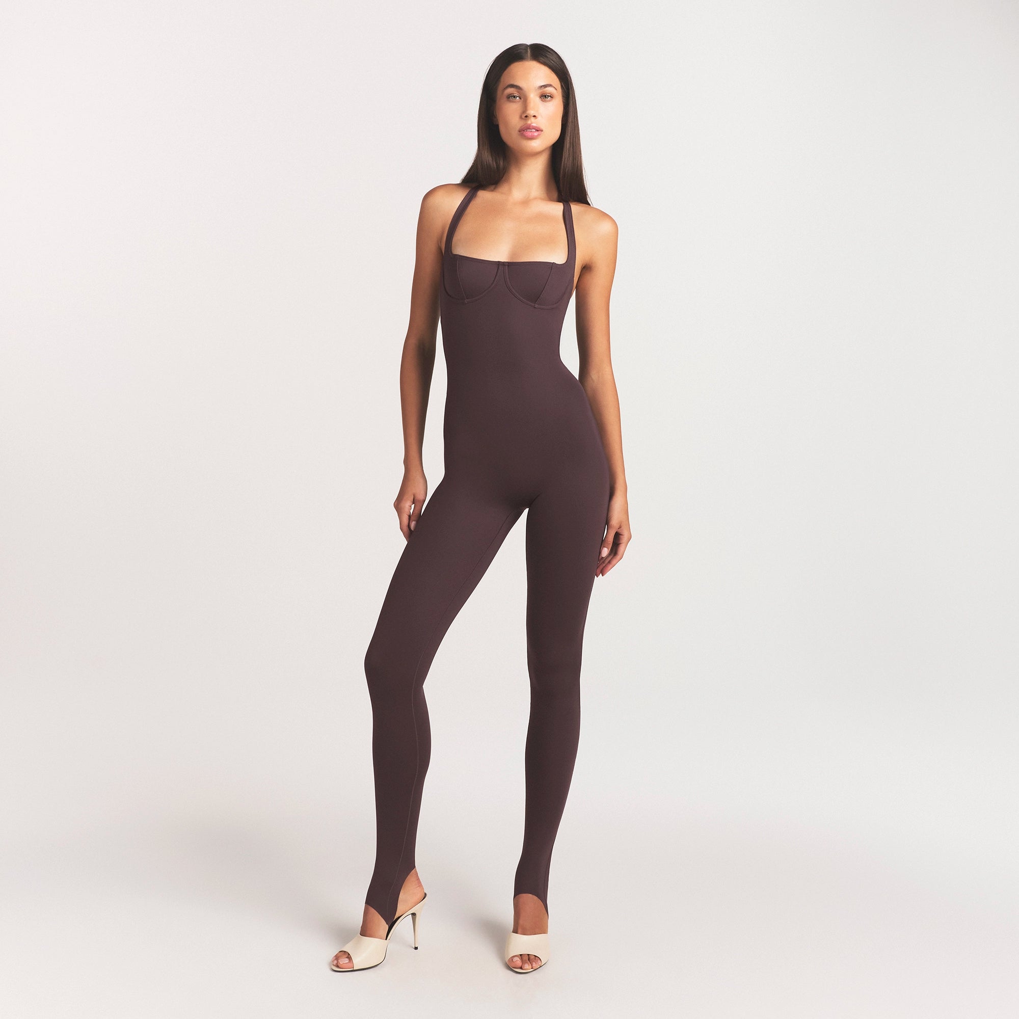 skims body halter stirrup catsuit skims body halter stirrup catsuit
