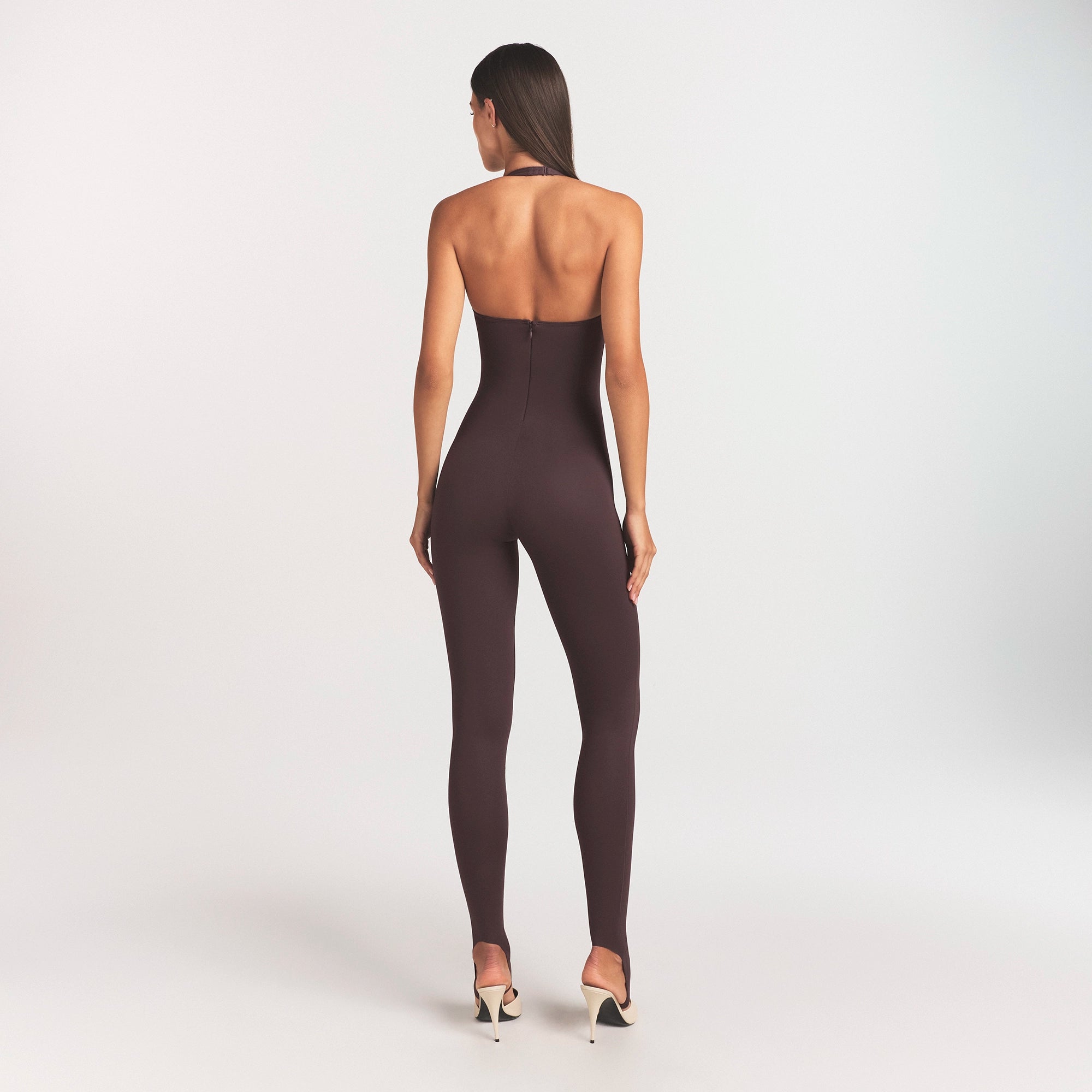 skims body halter stirrup catsuit skims body halter stirrup catsuit