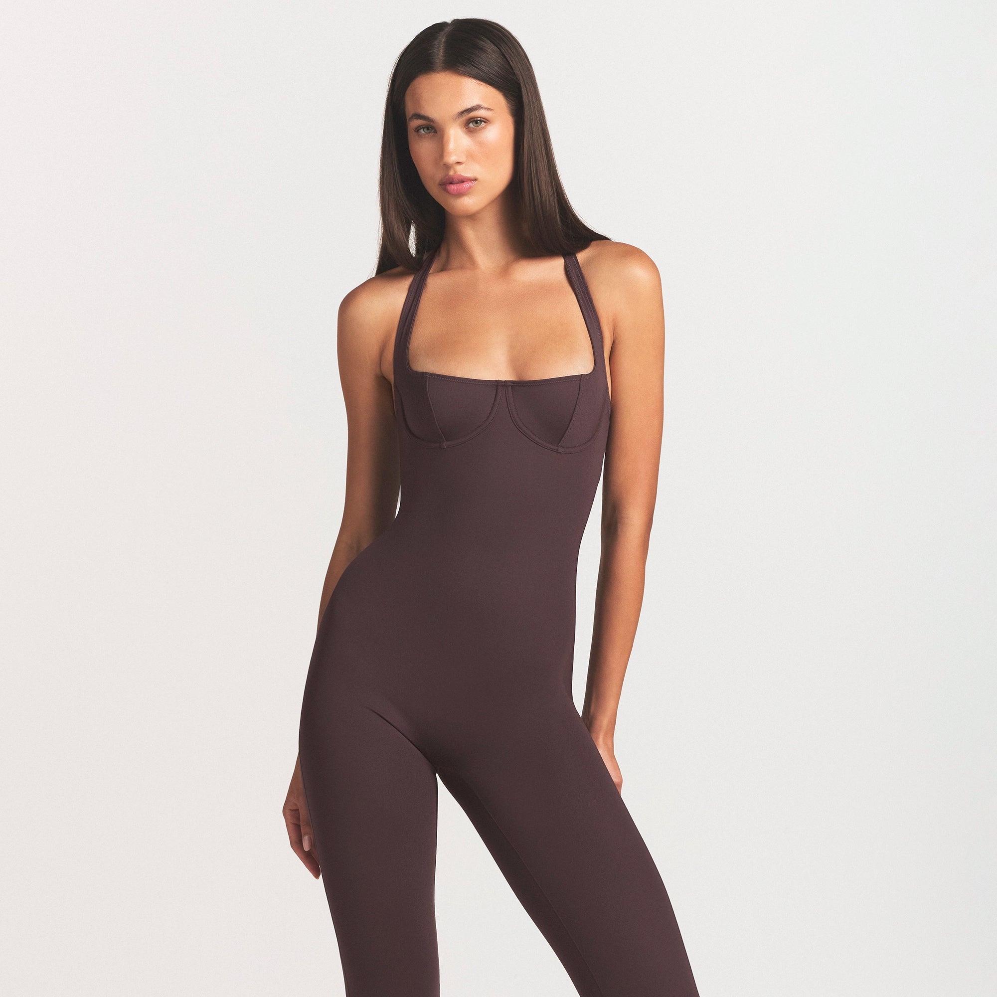skims body halter stirrup catsuit skims body halter stirrup catsuit