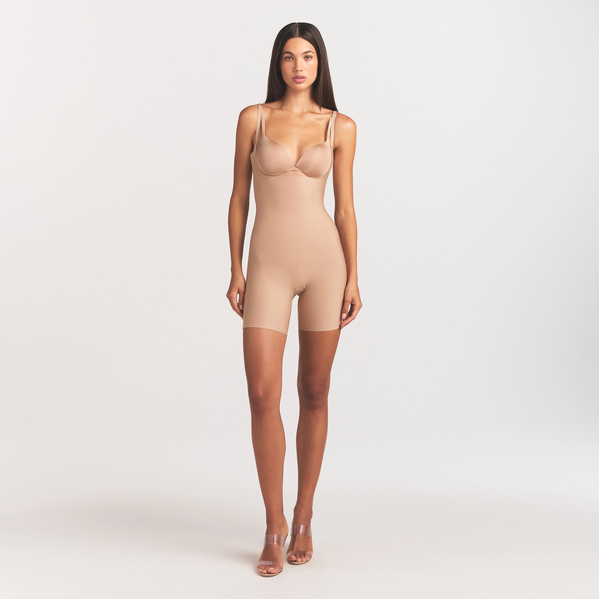 skims body core sculpt back smoothing open bust mid thigh bodysuit skims body core sculpt back smoothing open bust mid thigh bodysuit