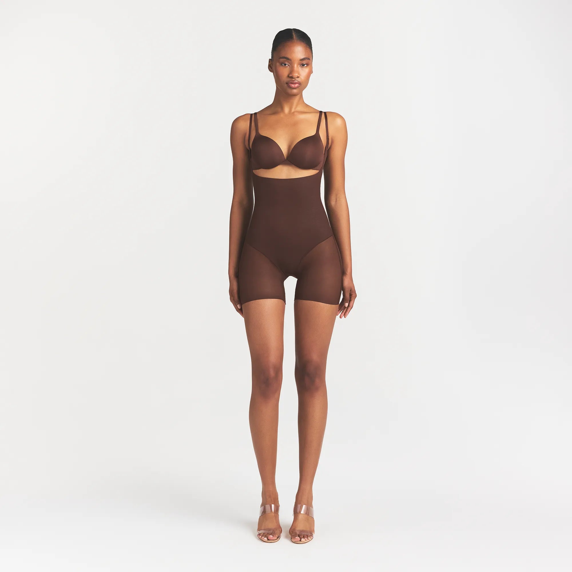 skims body core sculpt back smoothing open bust mid thigh bodysuit skims body core sculpt back smoothing open bust mid thigh bodysuit