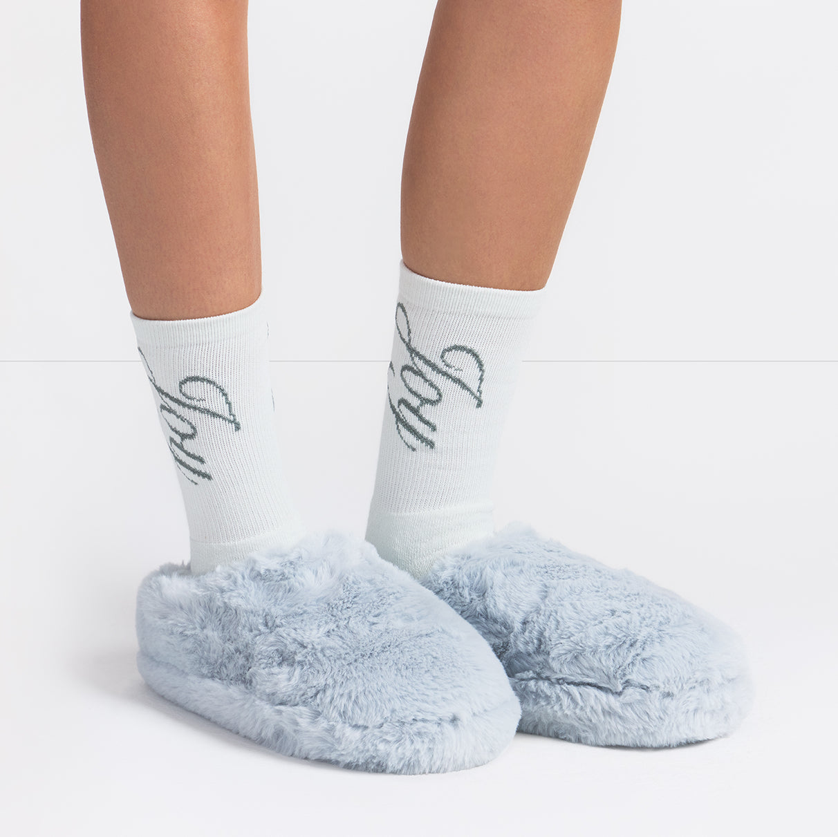 faux fur slipper faux fur slipper