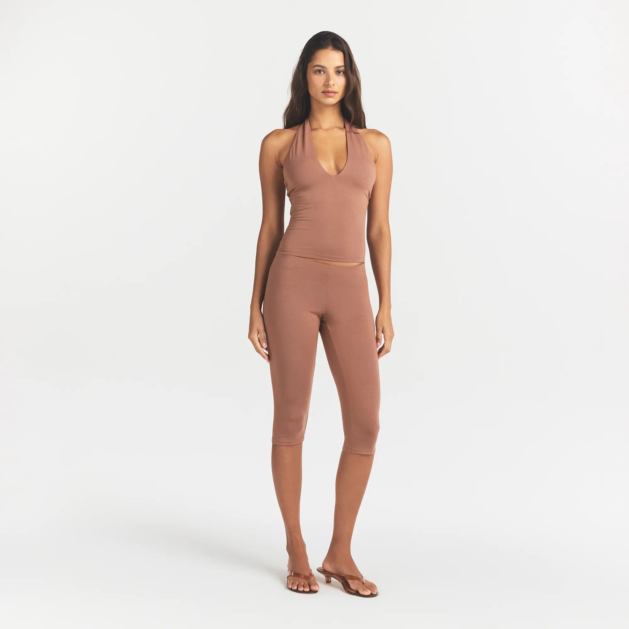 smooth layers high waisted capri smooth layers high waisted capri