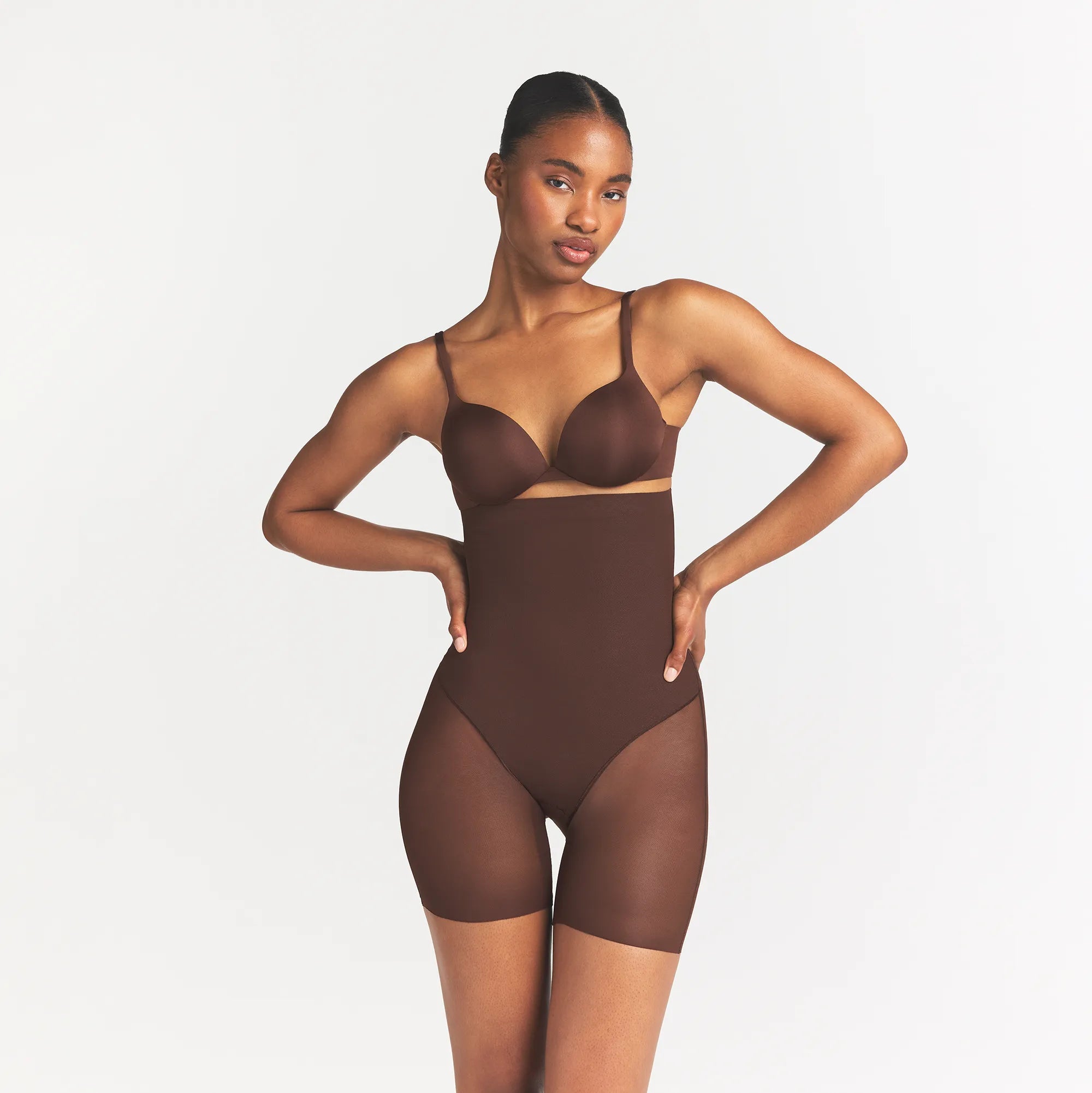 power mesh shapewear core sculpt high waisted mid thigh short power mesh shapewear core sculpt high waisted mid thigh short