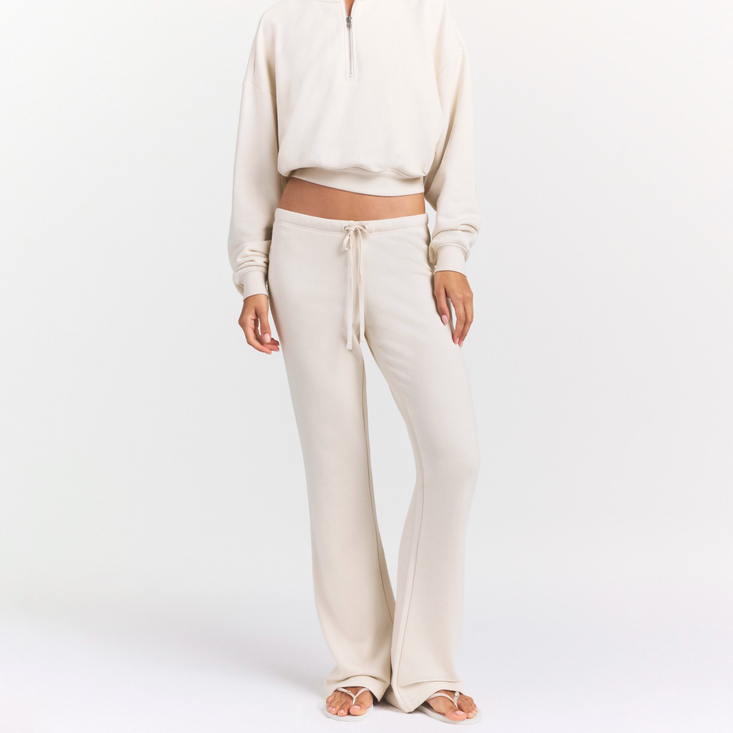 drapey french terry straight leg pant drapey french terry straight leg pant