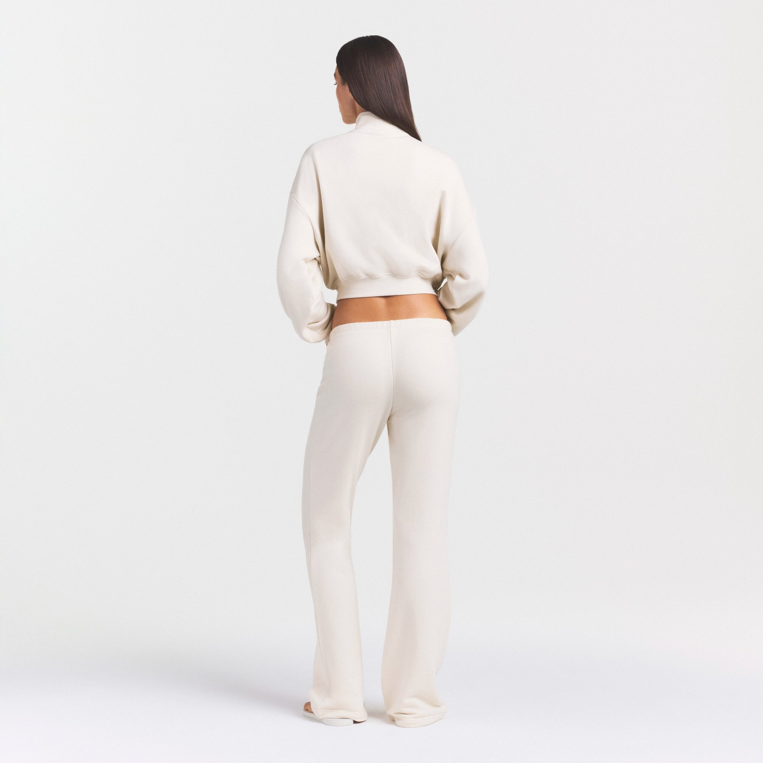 drapey french terry straight leg pant drapey french terry straight leg pant
