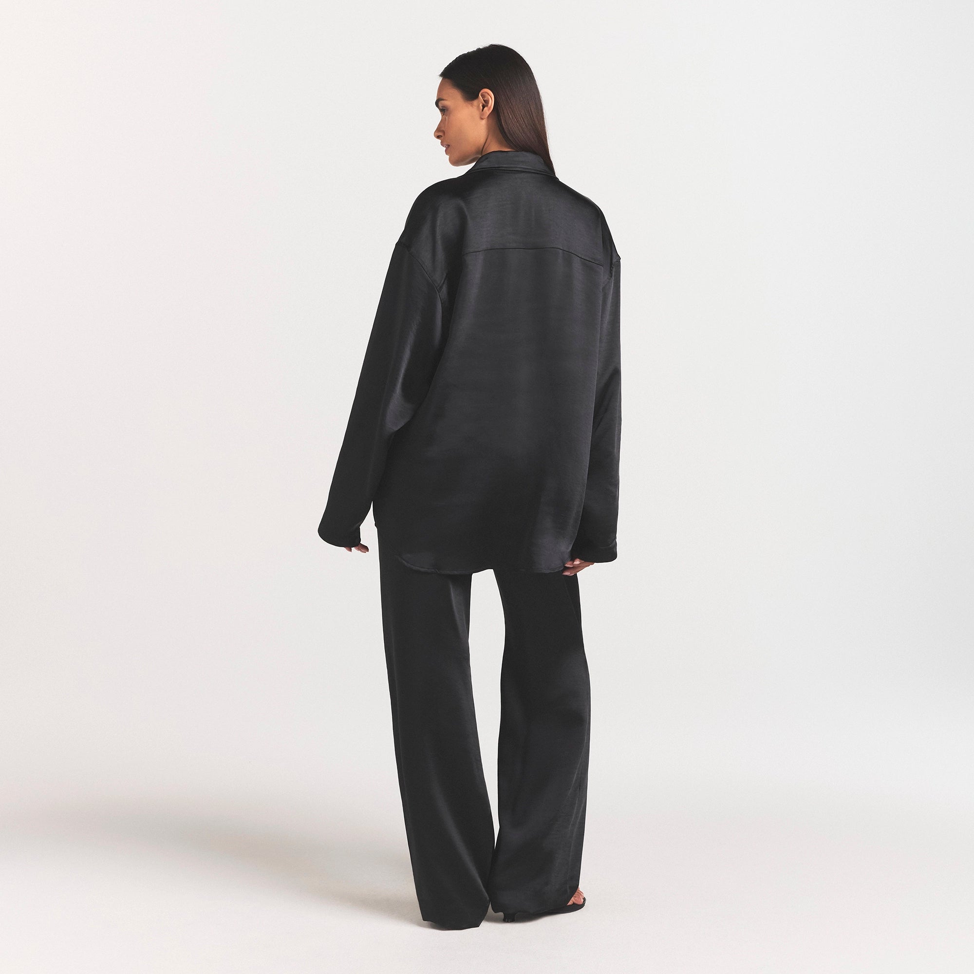 lightweight satin oversized shirt lightweight satin oversized shirt