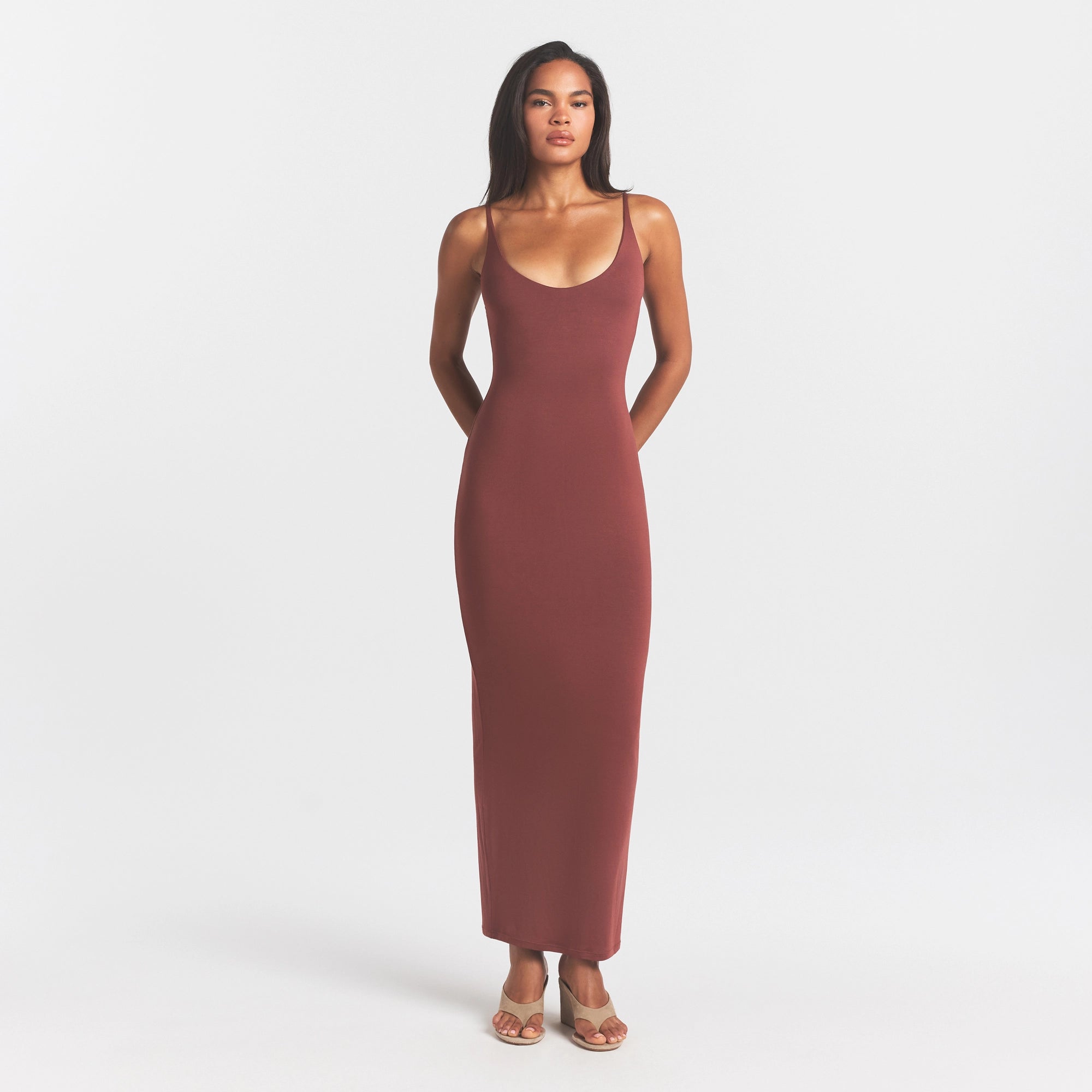 smooth layers scoop neck long dress smooth layers scoop neck long dress