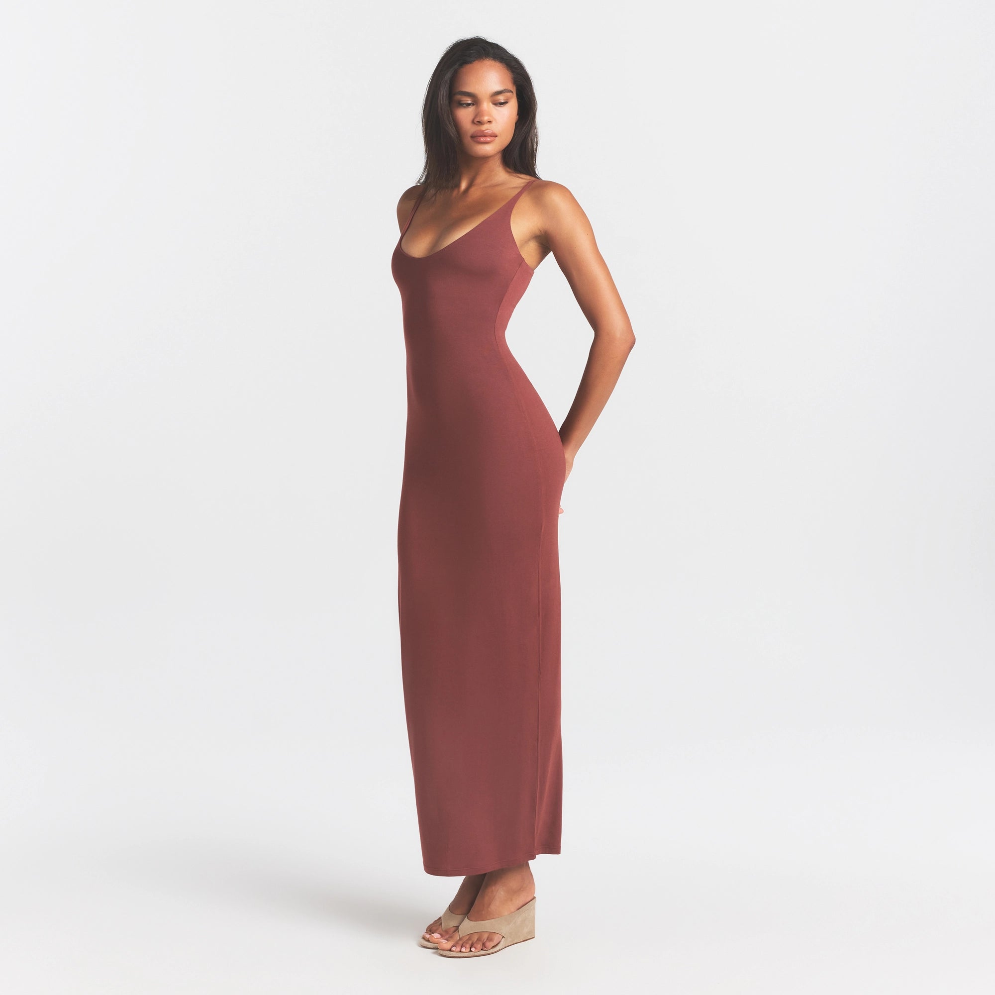 smooth layers scoop neck long dress smooth layers scoop neck long dress