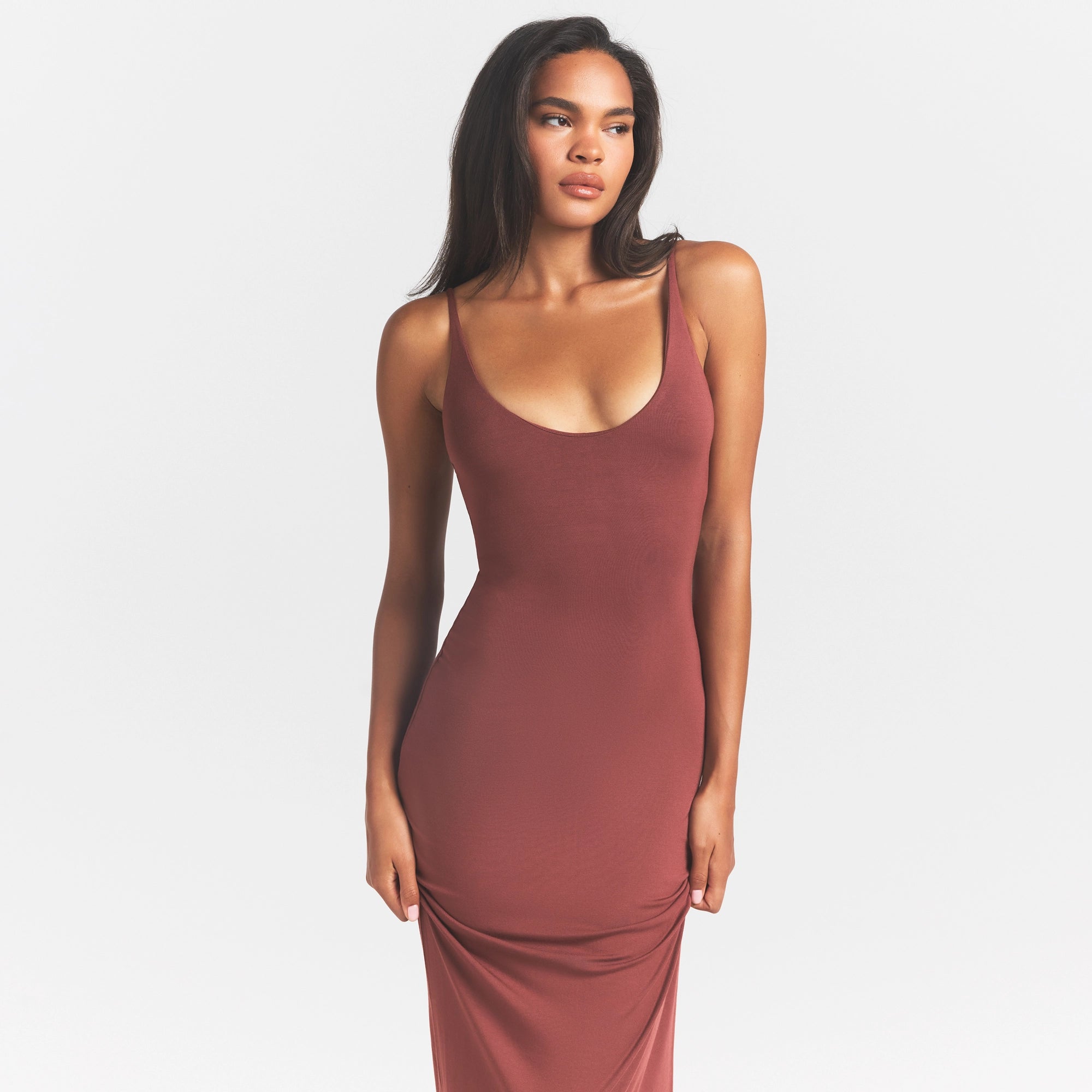 smooth layers scoop neck long dress smooth layers scoop neck long dress