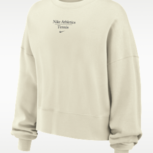nike phoenix fleece Женская теннисная толстовка с круглым вырезом