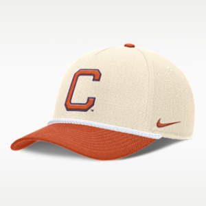 clemson primetime rope 2 tone rise Мужская регулируемая кепка nike college
