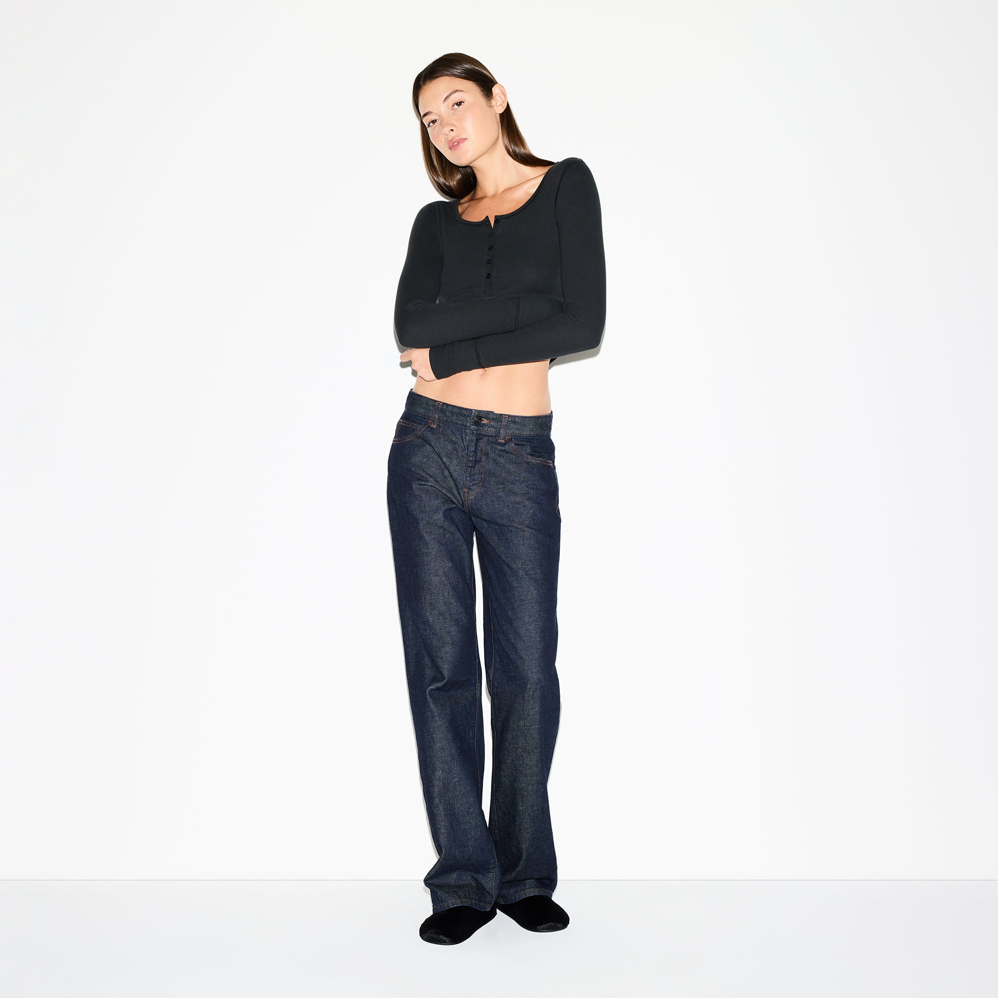 cotton rib scoop neck henley cotton rib scoop neck henley