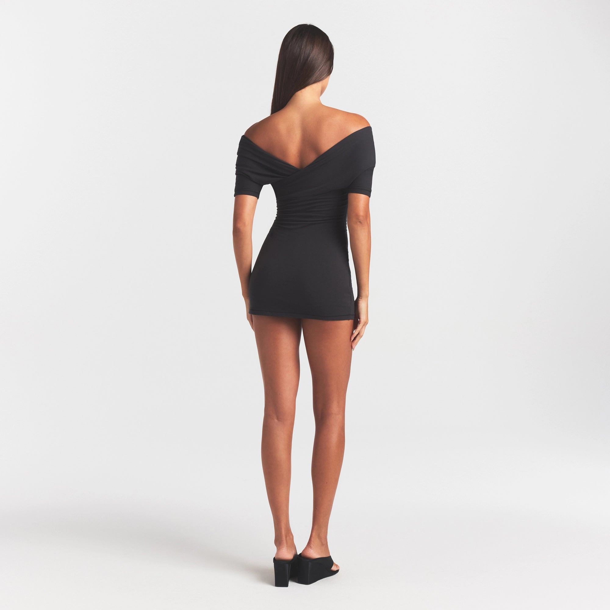 cotton jersey wrap mini dress cotton jersey wrap mini dress