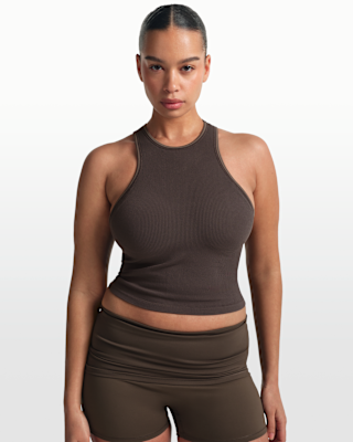 nikeskims ribbed seamless Женская майка с воротником борцовкой nikeskims ribbed seamless Женская майка с воротником борцовкой