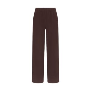 french terry straight leg pant
