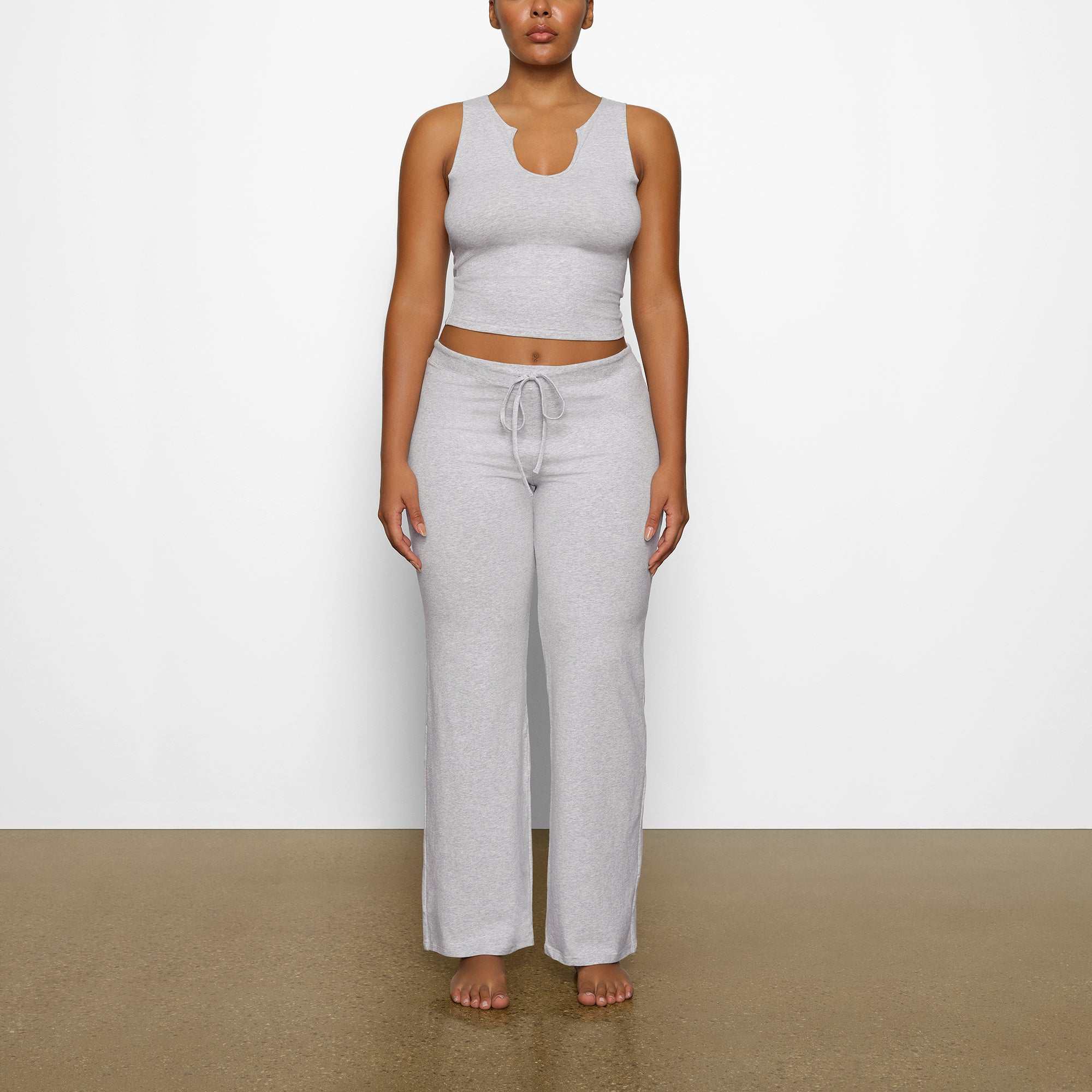 cotton jersey straight leg pant cotton jersey straight leg pant