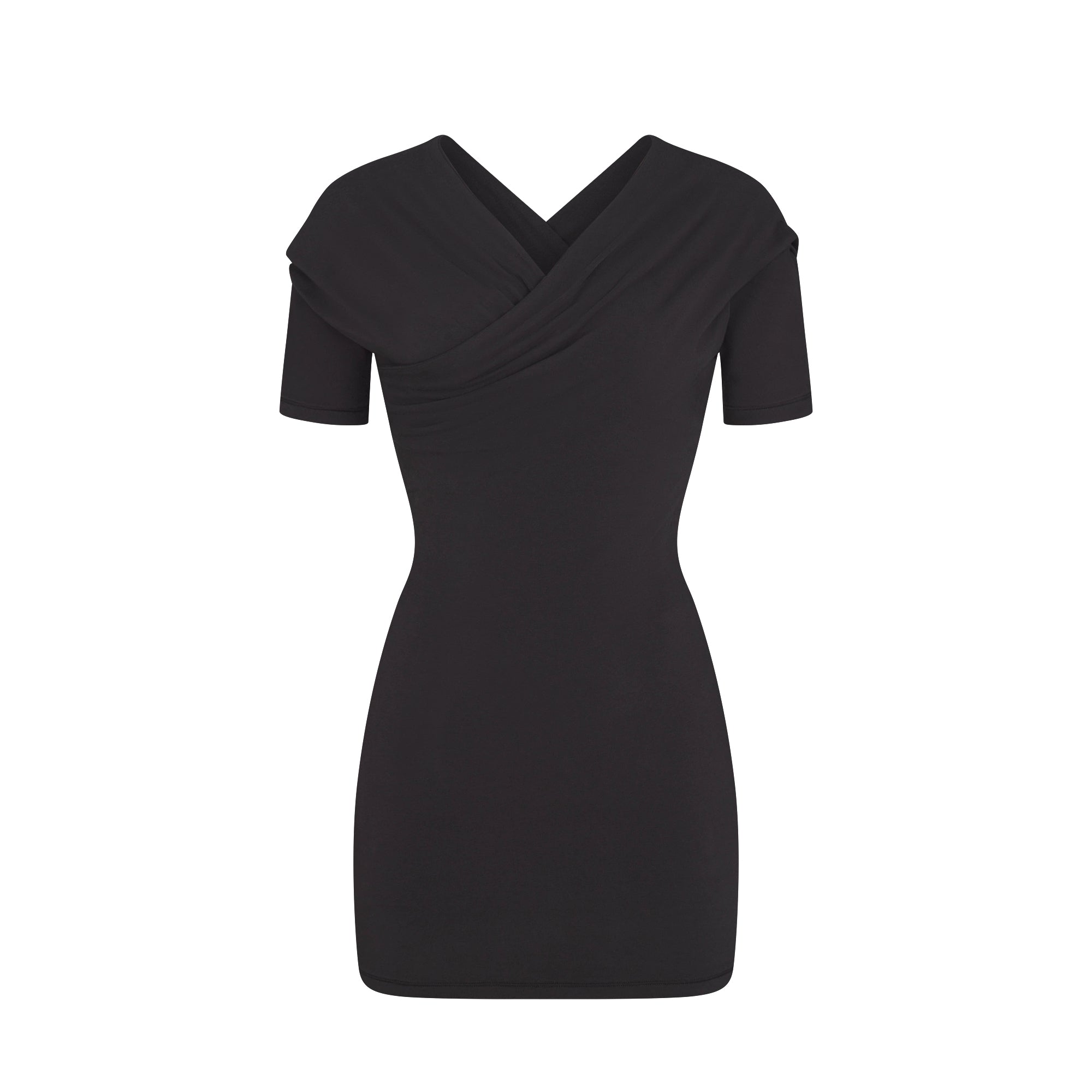 cotton jersey wrap mini dress cotton jersey wrap mini dress