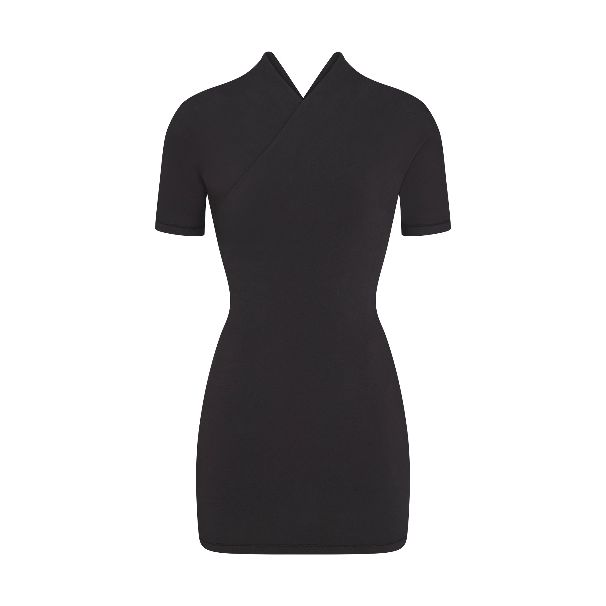 cotton jersey wrap mini dress cotton jersey wrap mini dress