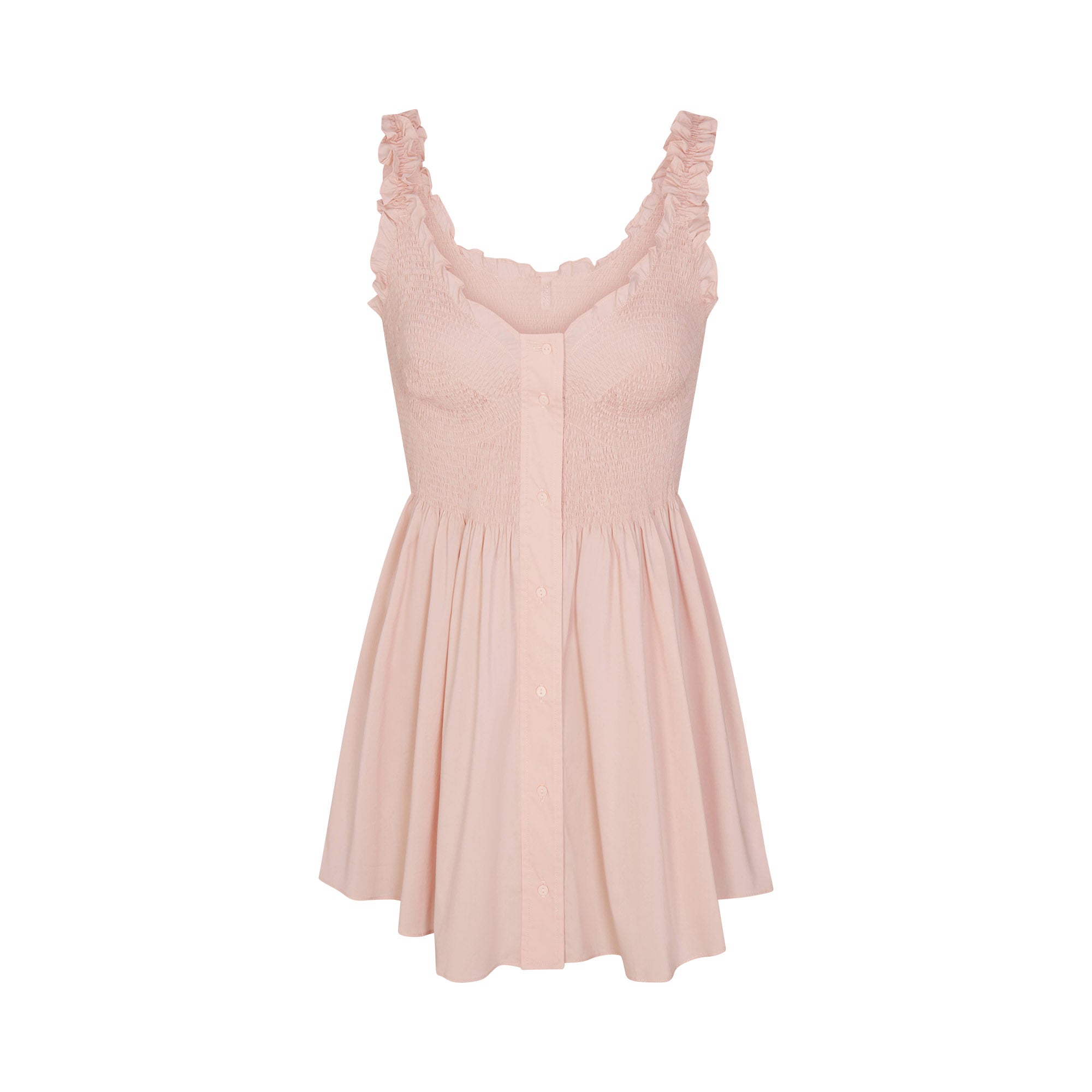 poplin apparel mini smocked dress poplin apparel mini smocked dress