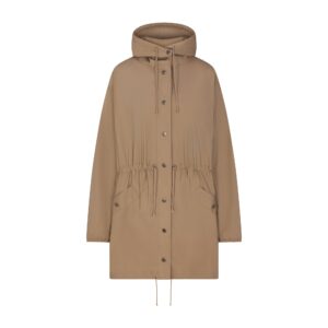 woven cotton oversized anorak