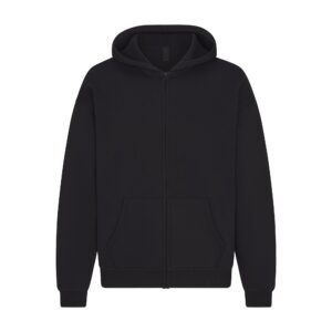 fleece lounge mens relaxed zip up hoodie