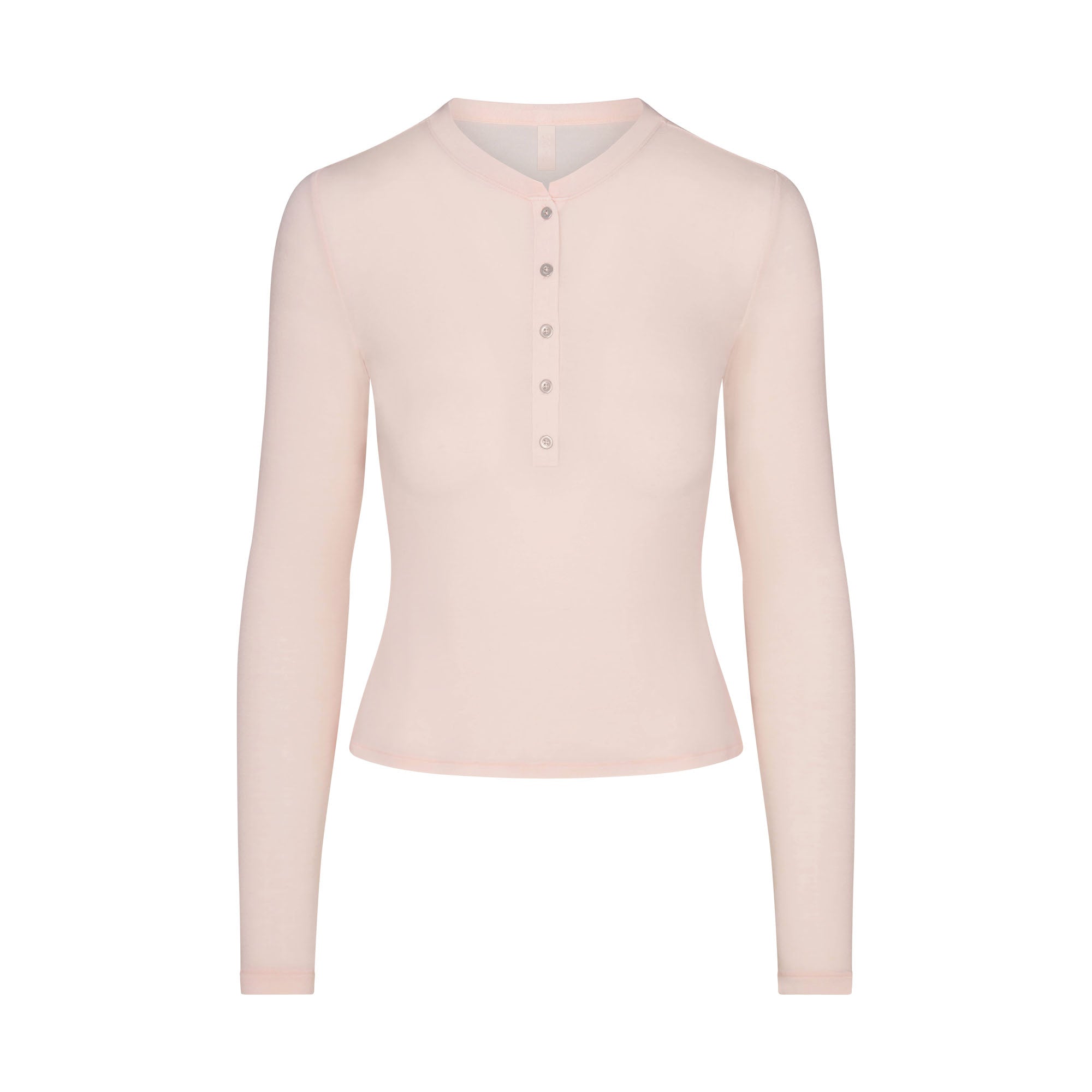 sheer modal crewneck henley sheer modal crewneck henley