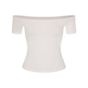 cotton jersey off the shoulder top